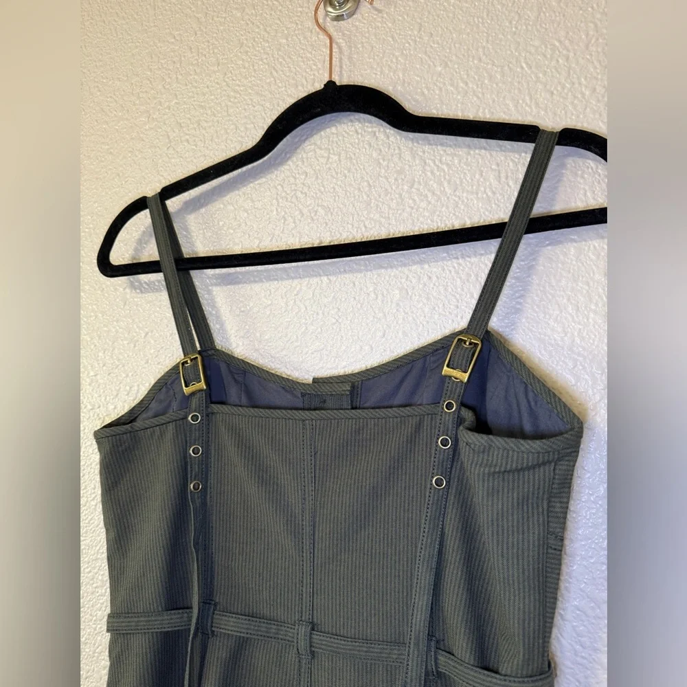 NWOT ULLA JOHNSON Cleo Midi Dress Pleated Green Vacation Holiday Summer Resort 4 - Picture 8 of 11